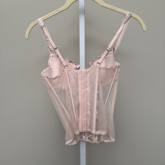 VICTORIA’S SECRET FLORAL LACE CORSET TOP new with tags size S - Picture 3 of 7